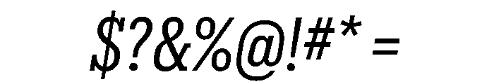 Produkt Condensed Regular Italic Font OTHER CHARS
