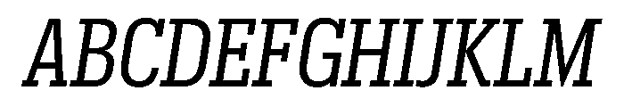 Produkt Condensed Regular Italic Font UPPERCASE