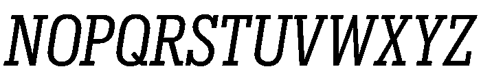 Produkt Condensed Regular Italic Font UPPERCASE