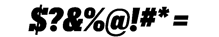 Produkt Condensed Super Italic Font OTHER CHARS