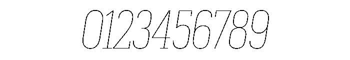 Produkt Condensed Thin Italic Font OTHER CHARS