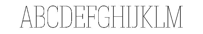Produkt Condensed Thin Font UPPERCASE