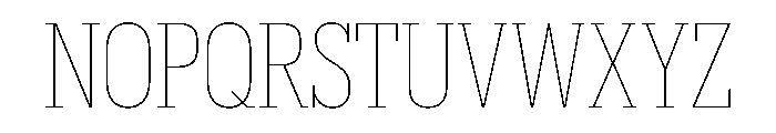 Produkt Condensed Thin Font UPPERCASE