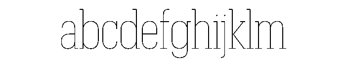 Produkt Condensed Thin FONT