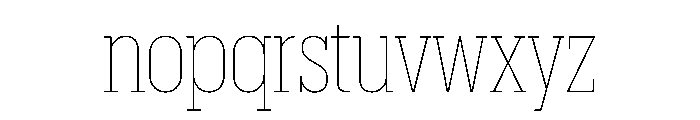 Produkt Condensed Thin Font LOWERCASE