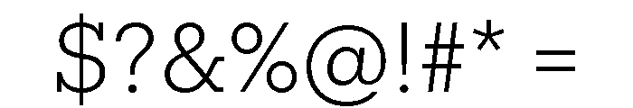 Produkt Light Font OTHER CHARS