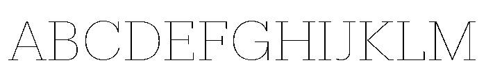 Produkt Thin Font UPPERCASE