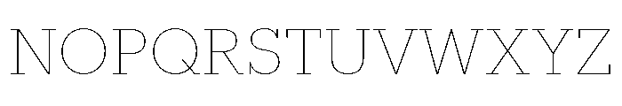 Produkt Thin Font UPPERCASE