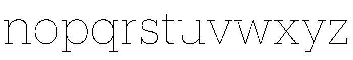Produkt Thin Font LOWERCASE