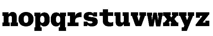 Produkt Typewriter Black Font LOWERCASE