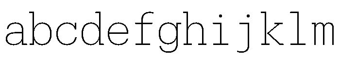 Produkt Typewriter Extralight FONT