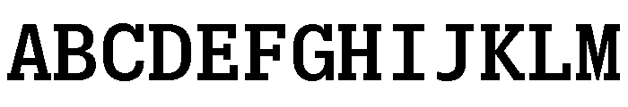 Produkt Typewriter Medium Font UPPERCASE