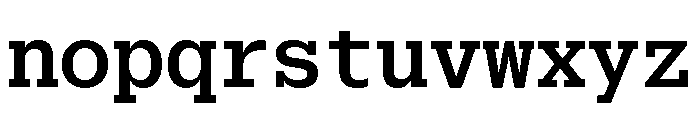 Produkt Typewriter Medium Font LOWERCASE