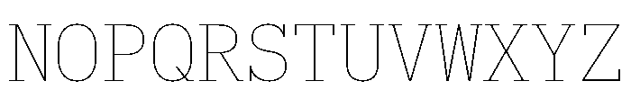 Produkt Typewriter Thin Font UPPERCASE