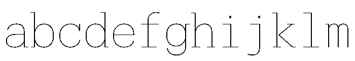 Produkt Typewriter Thin FONT