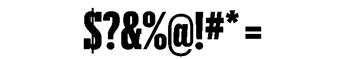 Produkt XX Condensed Black Font OTHER CHARS