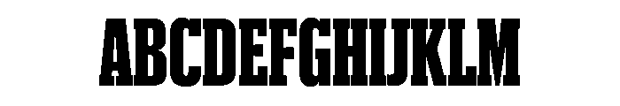 Produkt XX Condensed Black Font UPPERCASE