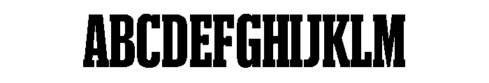 Produkt XX Condensed Bold Font UPPERCASE