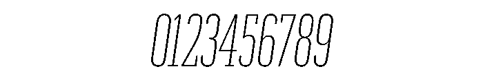 Produkt XX Condensed Extralight Italic Font OTHER CHARS