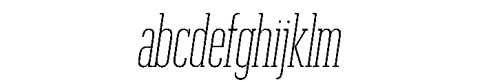 Produkt XX Condensed Extralight Italic FONT