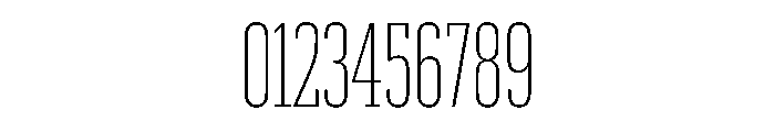 Produkt XX Condensed Extralight Font OTHER CHARS