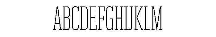 Produkt XX Condensed Extralight Font UPPERCASE