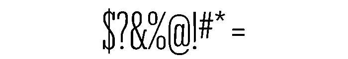 Produkt XX Condensed Light Font OTHER CHARS