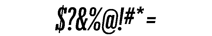 Produkt XX Condensed Medium Italic Font OTHER CHARS
