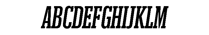 Produkt XX Condensed Medium Italic Font UPPERCASE