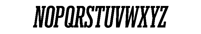 Produkt XX Condensed Medium Italic Font UPPERCASE