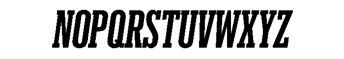 Produkt XX Condensed Semibold Italic Font UPPERCASE