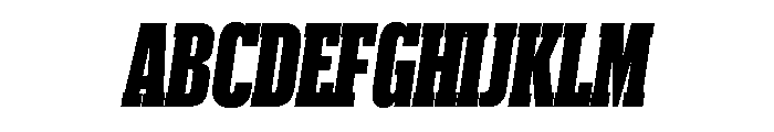 Produkt XX Condensed Super Italic Font UPPERCASE