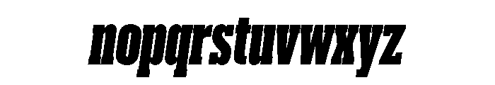 Produkt XX Condensed Super Italic Font LOWERCASE