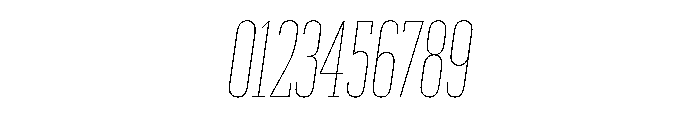 Produkt XX Condensed Thin Italic Font OTHER CHARS