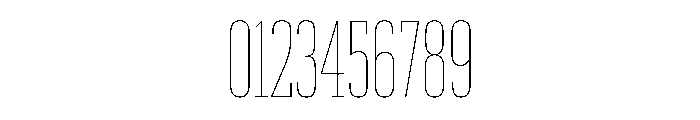 Produkt XX Condensed Thin Font OTHER CHARS