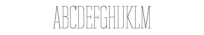 Produkt XX Condensed Thin Font UPPERCASE