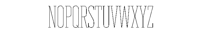 Produkt XX Condensed Thin Font UPPERCASE