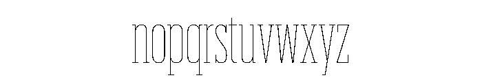 Produkt XX Condensed Thin Font LOWERCASE