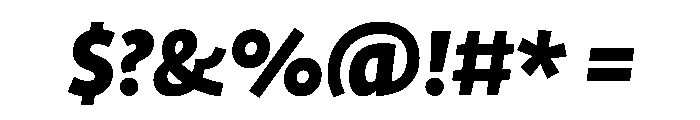 ProfileProSCTT BlackItalic Font OTHER CHARS