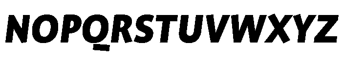 ProfileProSCTT BlackItalic Font UPPERCASE