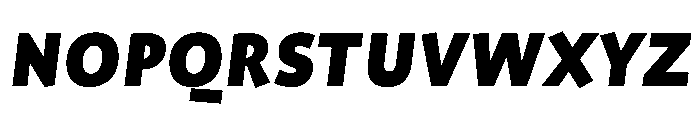 ProfileProSCTT BlackItalic Font LOWERCASE