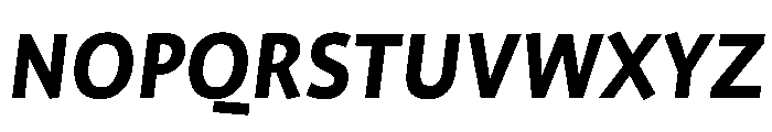 ProfileProSCTT BoldItalic Font UPPERCASE