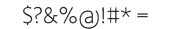 ProfileProSCTT Extlight Font OTHER CHARS