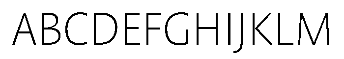 ProfileProSCTT Extlight Font UPPERCASE