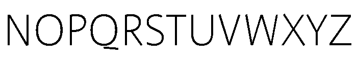 ProfileProSCTT Extlight Font UPPERCASE