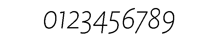 ProfileProSCTT ExtlightItalic Font OTHER CHARS