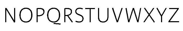 ProfileProSCTT Extlight Font LOWERCASE