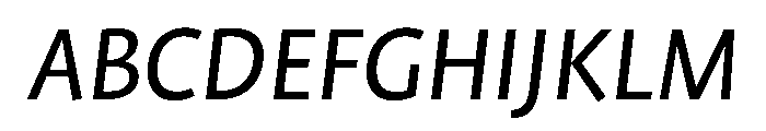 ProfileProSCTT Italic Font UPPERCASE