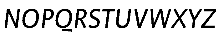 ProfileProSCTT Italic Font UPPERCASE