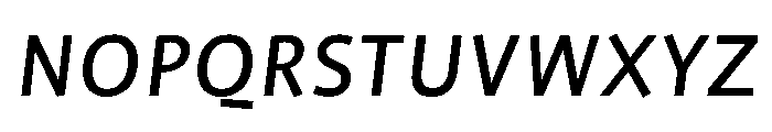 ProfileProSCTT Italic Font LOWERCASE